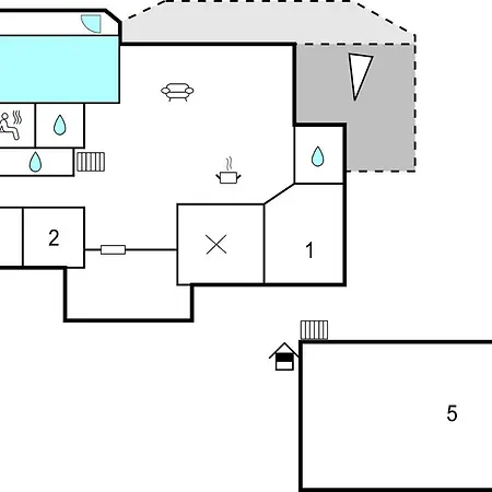 Four Bedroom Holiday In Kvinlog בית נופש